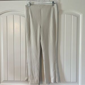 lululemon athletica Beige Ribbed Flare Leg Pants